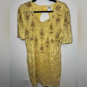 Mark & John By Gopal - Beaded Dress - Vintage - India - Size Large